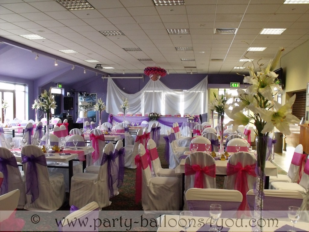 "wedding decorations done by a professional wedding and party decorator"